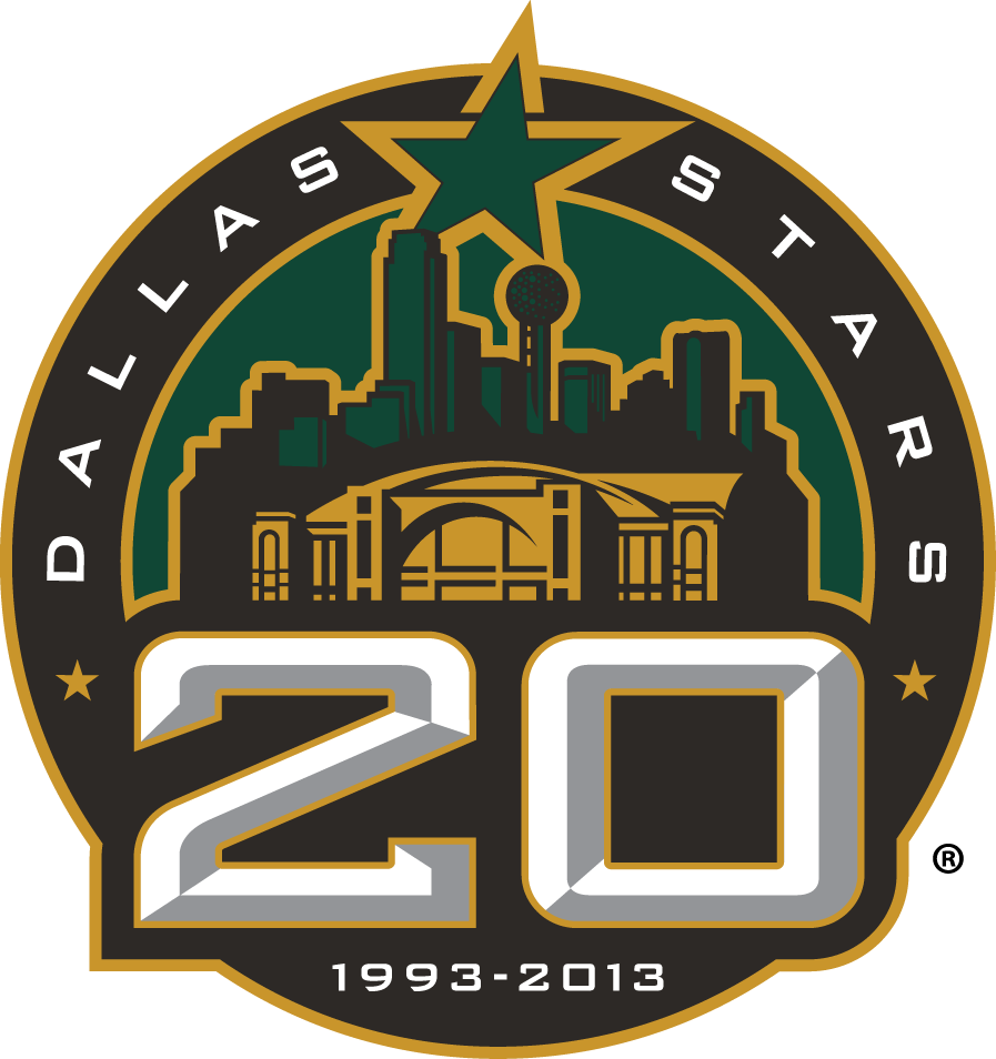 Dallas Stars 2013 Anniversary Logo iron on heat transfer